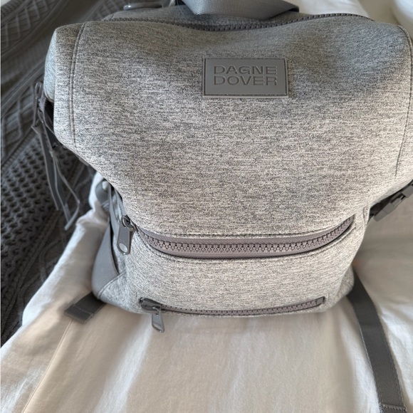 Dagne Dover Indi Neoprene Diaper Backpack - Heather Grey - Picture 2 of 7